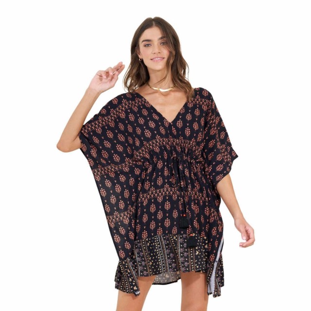 マージ Maaji レディース ビーチウェア カフタンワンピース 水着・ビーチウェア Bagh Bluebell Kaftan Black