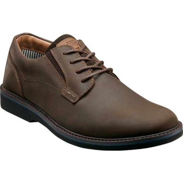 人気ショップ ナンブッシュ Nunn Bush メンズ 革靴・ビジネスシューズ シューズ・靴 Barklay Plain Toe Oxford Brown Crazy Horse, レンタルドレス留袖しあわせ創庫 8bac635b