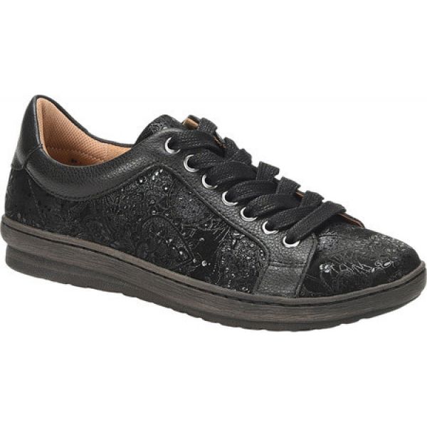 公式の コンフォーティヴァ Comfortiva レディース ランニング ウォーキング スニーカー シューズ 靴 Caledonia Sneaker Black Leather 人気満点 Www Teampaints It