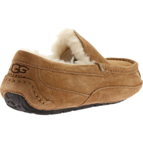 アグ Ugg メンズ スリッパ シューズ 靴 Ascot Suede Slipper Chestnut