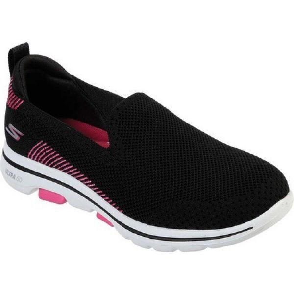 人気no 1 スケッチャーズ Skechers レディース レディース スリッポン フラット シューズ スケッチャーズ 靴 Gowalk 5 Prized Prized Slip On Black Pink ウキハグン D6c3e6ac Amendoimdositio Com Br