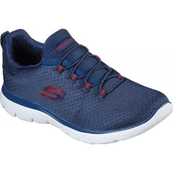 超人気 スケッチャーズ Polka Skechers レディース スニーカー シューズ 靴 シューズ 靴 レディース Summits Polka Dance Sneaker Navy Red 木村時計店 C474a57a Damripontianak Id