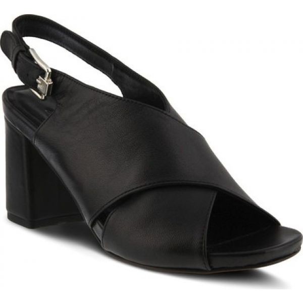 素晴らしい アズラ Sandal Azura レディース Pay サンダル Slingback ミュール シューズ 靴 Meklit Slingback Sandal Black Leather エンターキングオンライン 9316ec5e Lacanschool Org