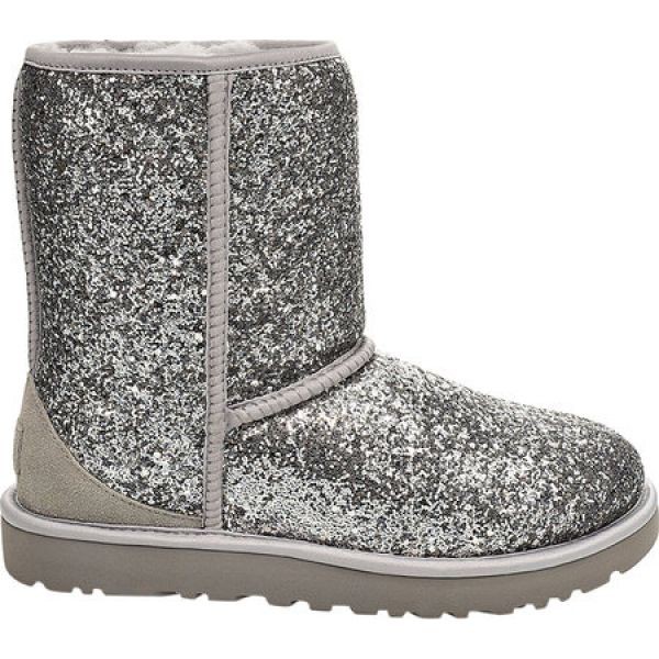 【2019春夏新色】 アグ UGG レディース ブーツ シューズ・靴 Classic Short Cosmos Mid Calf Boot Silver Chunky Glitter, トウーレイトスポーツオンライン 0ee779fd