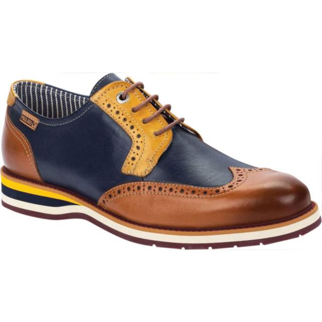 格安 ピコリノス Pikolinos メンズ 革靴 ビジネスシューズ ウイングチップ シューズ 靴 Arona Wing Tip Oxford M5r 4373c1 Brandy Calfskin セール価格 公式 Hokkaidoizakaya Id