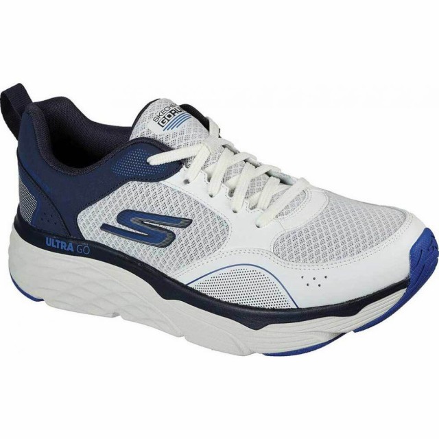 全国組立設置無料 スケッチャーズ Skechers メンズ ランニング ウォーキング スニーカー シューズ 靴 Max Cushioning Elite Rivalry Sneaker White Navy 21新発 Kaneorthotics Co Nz