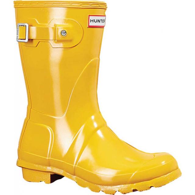 正規取扱店 ハンター Hunter レディース レインシューズ 長靴 シューズ 靴 Original Short Gloss Rain Boot Yellow 待望の再販 Grupovegadiaz Com