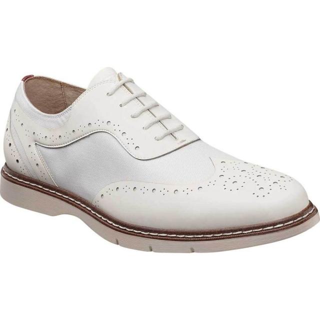 安い ステイシー アダムス Stacy Adams メンズ 革靴 ビジネスシューズ ウイングチップ シューズ 靴 Summit Wingtip Oxford White Leather Ri Saleアイテム Reformschule De