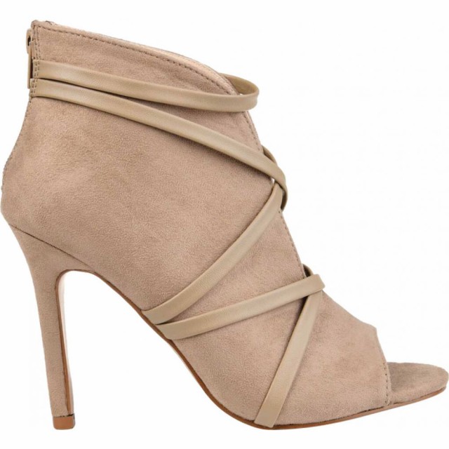 新品最新品 ジュルネ コレクション Journee Collection レディース ブーツ オープントゥ シューズ・靴 Samara Heeled Open Toe Bootie Taupe Faux Suの通販はau PAY マーケット - フェルマート|商品ロットナンバー:508085040 安い国産