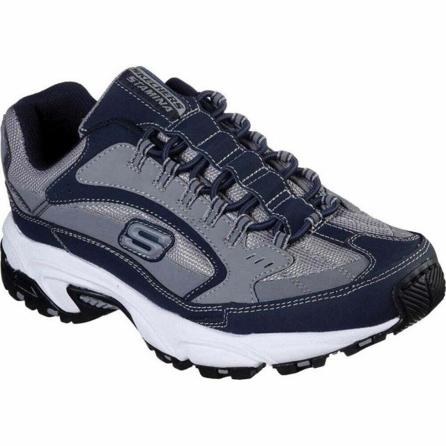 再入荷1番人気 スケッチャーズ Skechers メンズ スニーカー シューズ 靴 Stamina Woodmer Sneaker Navy Gray 21新発 Www Medicinfo Ro