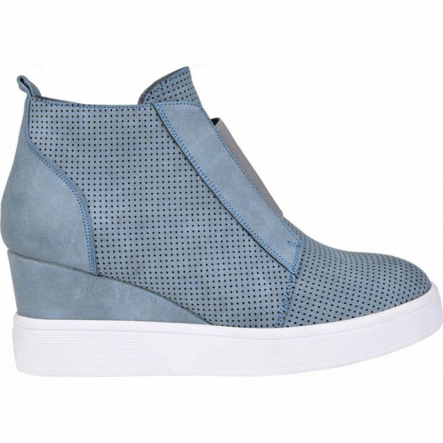 定番高品質 ジュルネ コレクション Journee Collection レディース スニーカー ウェッジソール シューズ・靴 Clara Wedge Sneaker Blue Faux Leatherの通販はau PAY マーケット - フェルマート|商品ロットナンバー:5080817 得価新品