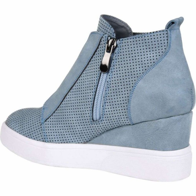 定番高品質 ジュルネ コレクション Journee Collection レディース スニーカー ウェッジソール シューズ・靴 Clara Wedge Sneaker Blue Faux Leatherの通販はau PAY マーケット - フェルマート|商品ロットナンバー:5080817 得価新品