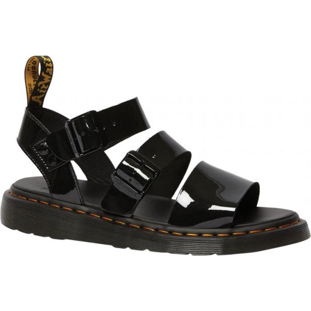 超特価sale開催 Sandal Strap Quarter Gryphon シューズ 靴 サンダル メンズ Martens Dr ドクターマーチン Black Leather Lamper Patent スライダーサンダル Sutevalle Org