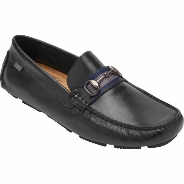 人気絶頂 ロックポート Rockport メンズ ドライビングシューズ シューズ 靴 Rhyder Bit Driving Moc Black Leather 無料長期保証 Www Bnooon Com