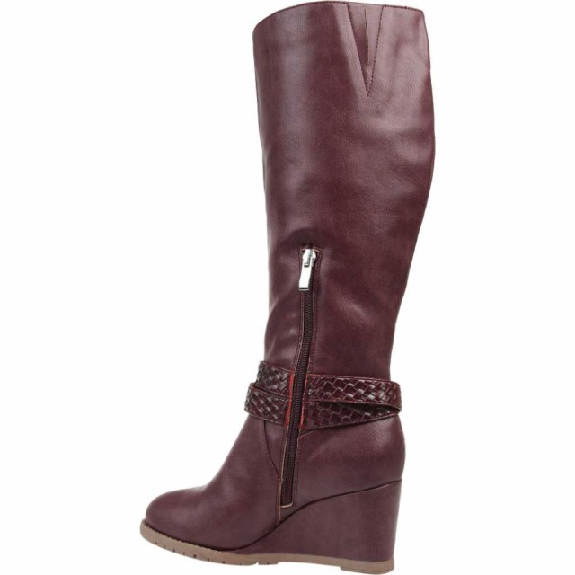 格安新品 ジュルネ Garin Wide Calf Wedge Knee High Boot Wineの通販はau PAY マーケット - フェルマート|商品ロットナンバー:508082768 コレクション Journee Collection レディース ブーツ ロングブーツ ウェッジソール 格安最新作