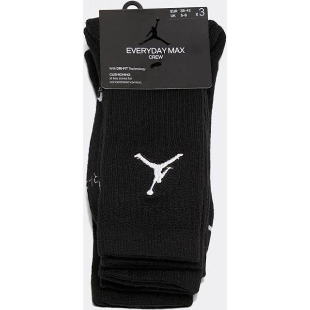 ナイキ ジョーダン Jordan メンズ ソックス インナー 下着 Three Pack Crew Sock Blackの通販はau Pay マーケット フェルマート 商品ロットナンバー