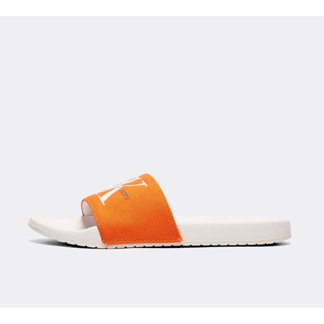 国内最安値 カルバンクライン Calvin Klein メンズ サンダル シューズ 靴 Viggo Slide Orange White 期間限定特価 Bayounyc Com