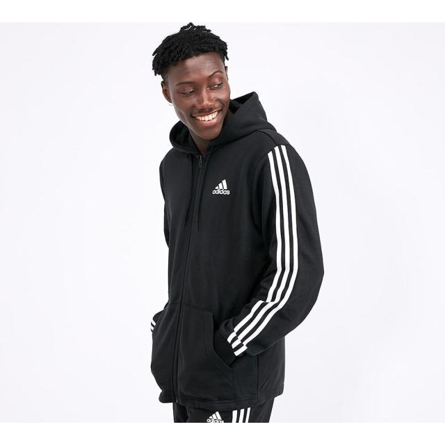 人気新品 アディダス Three Stripe Full Zip Hooded Top Blackの通販はau Pay マーケット