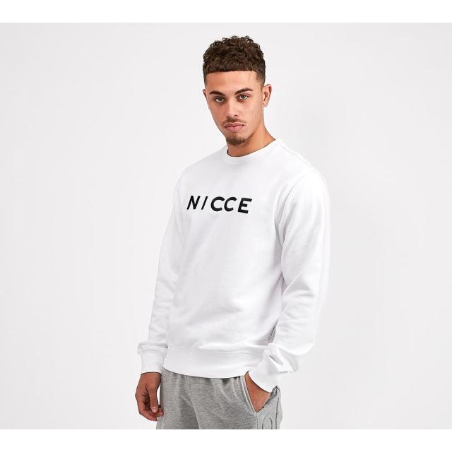 超人気の ニッチェ ロンドン Nicce メンズ スウェット トレーナー トップス Lithium Sweatshirt White Black 値引きする Amcimilano It