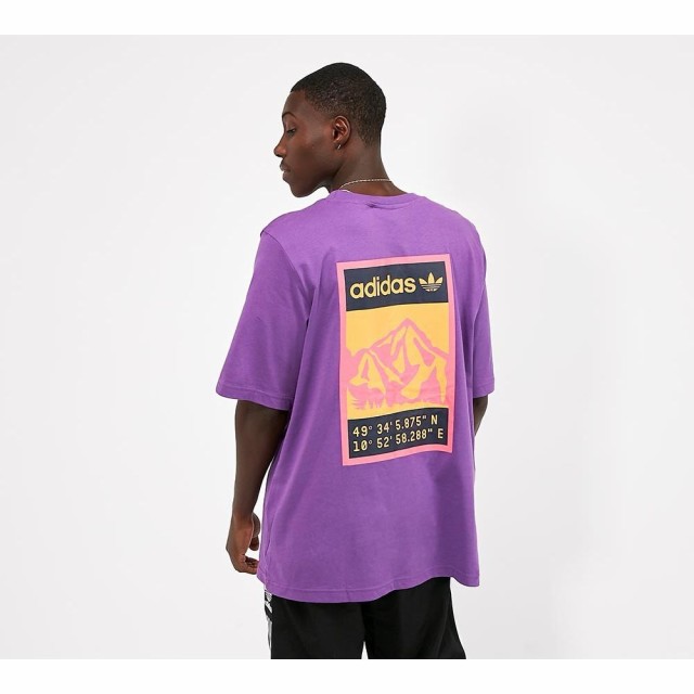 adidas originals purple t shirt