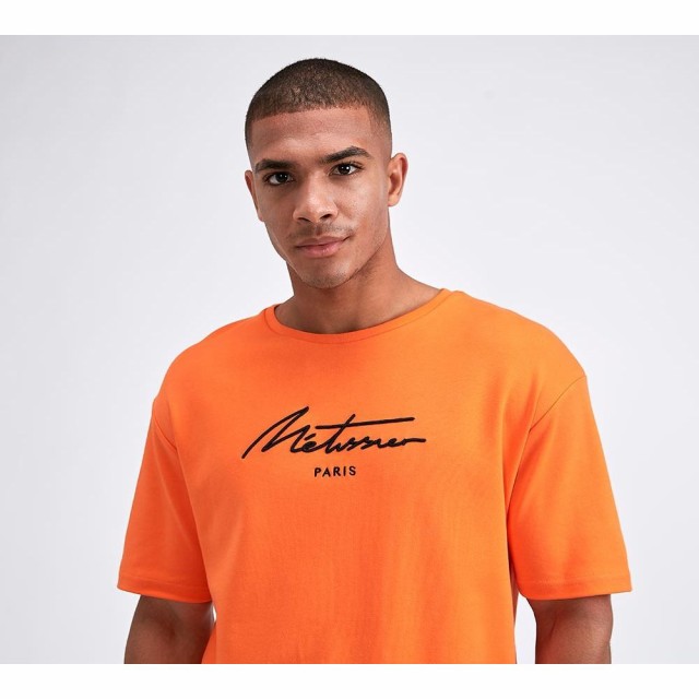 代引不可 Metissier パリ Metissier Paris メンズ Tシャツ トップス Ardo Oversized T Shirt Orange 最適な価格 Graceowennursery Co Uk