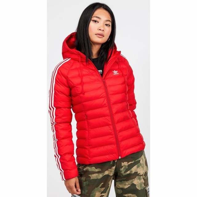 高価値セリー アディダス Adidas Originals レディース レディース マーケット ジャケット アウター ジャケット Slim Jacket Red 長井市 722c47 Bouldercity Com