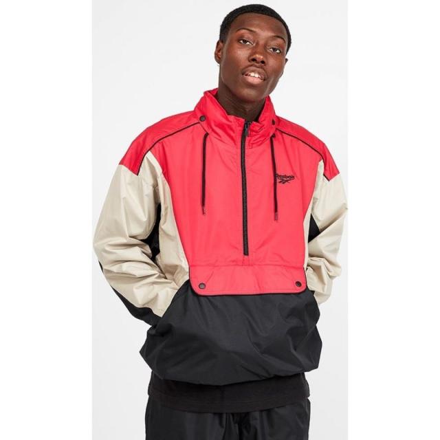 わない リーボック Reebok メンズ ジャケット ウィンドブレーカー アウター Classics Trail Windbreaker Sand Rose Redの