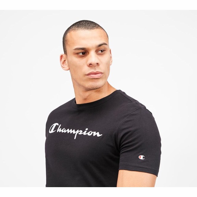 超激安通販 チャンピオン linear logo t-shirt Blackの通販はau PAY マーケット - フェルマート｜商品ロットナンバー：463459459 Champion メンズ Tシャツ トップス 爆買い定番