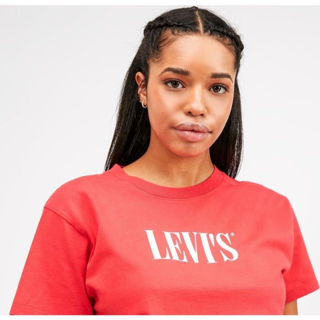 100%新品SALE リーバイス Graphic Logo Varsity T-Shirt Tomato Redの通販はau PAY マーケット - フェルマート|商品ロットナンバー:443626426 Levis レディース Tシャツ トップス 格安新作