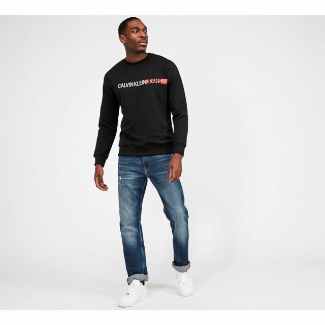新品大得価 カルバンクライン Calvin Klein Jeans メンズ スウェット・トレーナー トップス Block Stripe Sweatshirt CK Blackの通販はau PAY マーケット - フェルマート|商品ロットナンバー:443626065 特価高評価