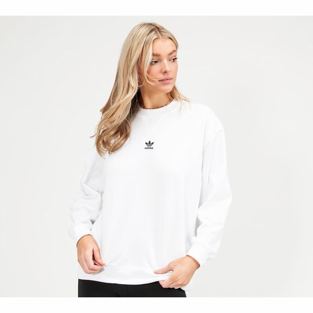 トミカチョウ アディダス アディダス Adidas Originals Sweatshirt レディース スウェット トレーナー トップス Essential Sweatshirt トップス White Black Casualshop Adf174b4 Brilliantkidsnyc Com