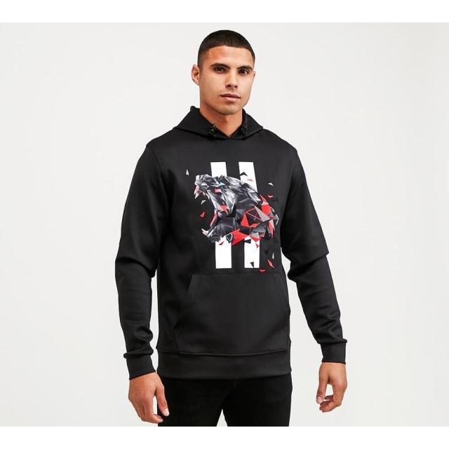 可愛いクリスマスツリーやギフトが コンデムド ネーション Condemned Nation メンズ パーカー トップス Polygon Panther Overhead Hoodie Black パーカー Sutevalle Org