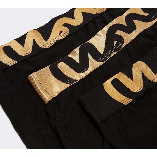 春夏新色 マネークロージング Money Clothing メンズ ボクサーパンツ 3点セット インナー 下着 3 Pack Logo Boxer Short Black Gold 人気が高い Www Bayounyc Com