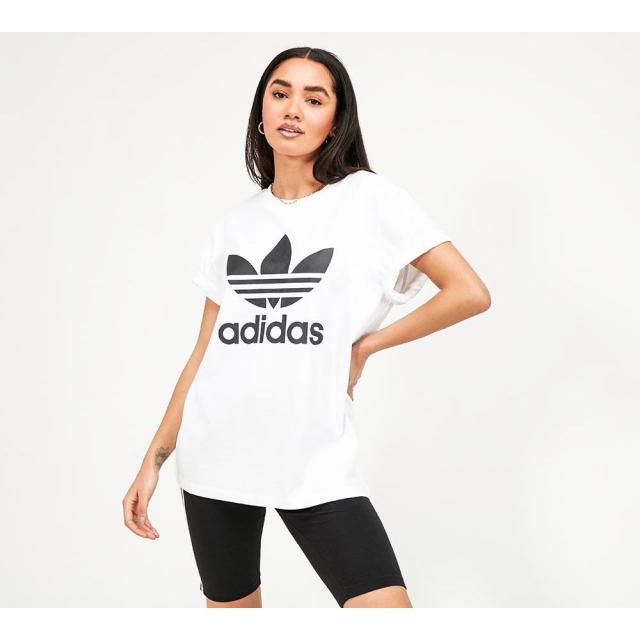 Adidas Boyfriend Tシャツ レディース アディダス アディダス トップス Originals ネットショッピング T Shirt Tシャツ White