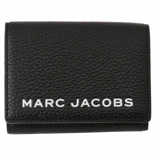 【即納】マーク ジェイコブス Marc Jacobs ユニセックス 財布 Medium Trifold Wallet M0017141 BLACK 001 ミニ財布 3つ折り 三つ折り ロ