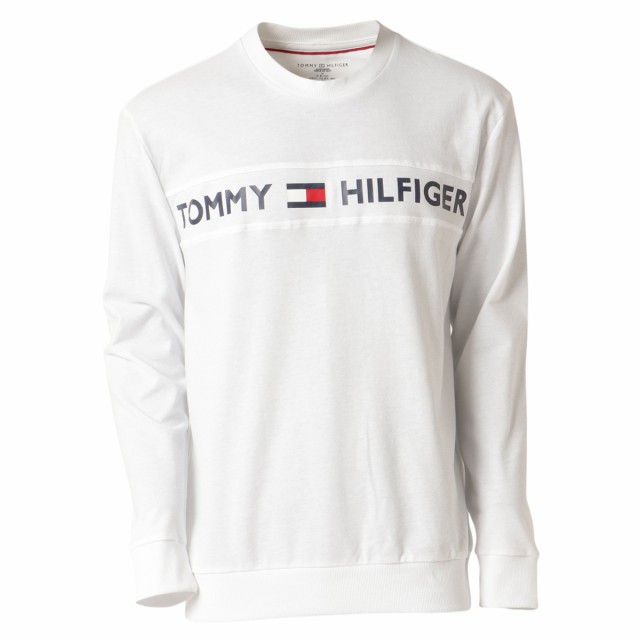 tommy hilfiger white crew neck