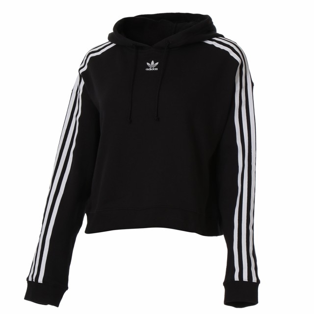 即納 アディダス Adidas レディース パーカー トップス Adicolor 3 Stripe Cropped Hoodie Black Whiteの通販はau Pay マーケット フェルマート 商品ロットナンバー