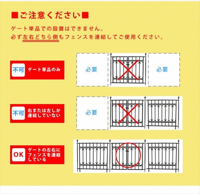 パークアベニューゲートセット【送料無料 フェンス ゲート 扉 アイアン