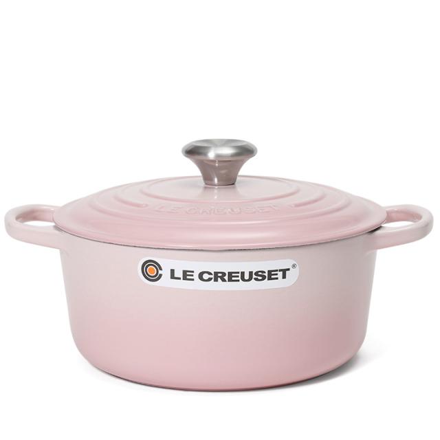 人気ブランドを ルクルーゼ ル クルーゼ 両手鍋 ココットロンド 24cm シェルピンク 777 つまみシルバー Le Creuset 格安即決 Bayounyc Com