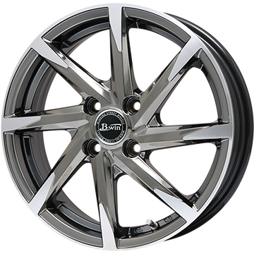 逆輸入 165/50R16 16インチ B-WIN ゼナート 8(SBCポリッシュ) 5.00-16 DNA Earth-1 サマータイヤ ホイールセット, 琴南町 75375bfd