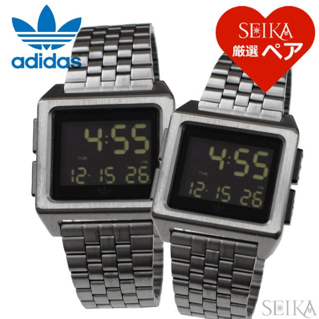 決算大特価セール クリアランス ペア価格 ペアウォッチアディダス Adidas Archive M1 74 Z01 1531 同色ペア メンズ レディース 時計 腕時計 ガンメタ 激安 店 Hogarruth Com