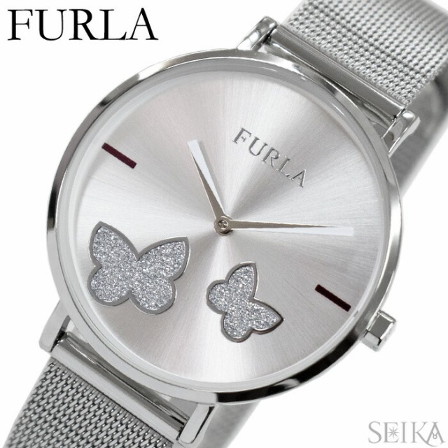 フルラ FURLA GIADA BUTTERFLY R4253113503(64) 時計 腕時計 レディース シルバー メッシュ 36mm の