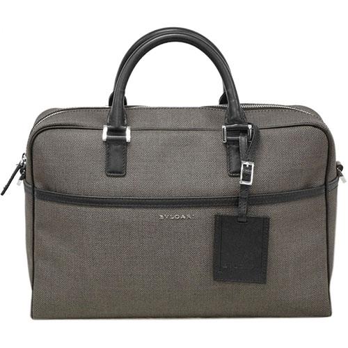 ブルガリ バッグ Bvlgari 半額 メンズ 2way ブリーフケース Bkxbk Svロゴ キャンバス ヘリテージ ウィークエンド コーティング
