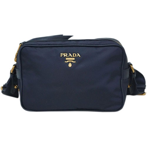 プラダ バッグ 1bh089 Prada ショルダーバッグ Tessuto Soft Calf Bleu