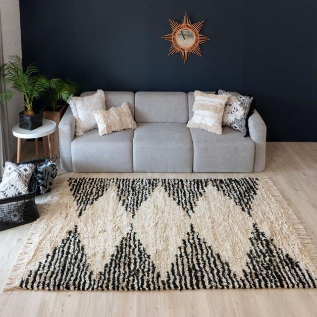2022春夏 ラグ ラグマット ダイヤ柄 ダイヤモンド シルエット デザイン140×200cm 白黒 BOHO カーペット 絨毯 じゅうたん シャギーラグの通販はau PAY マーケット - アジア工房|商品ロットナンバー:41964315 高品質最新作