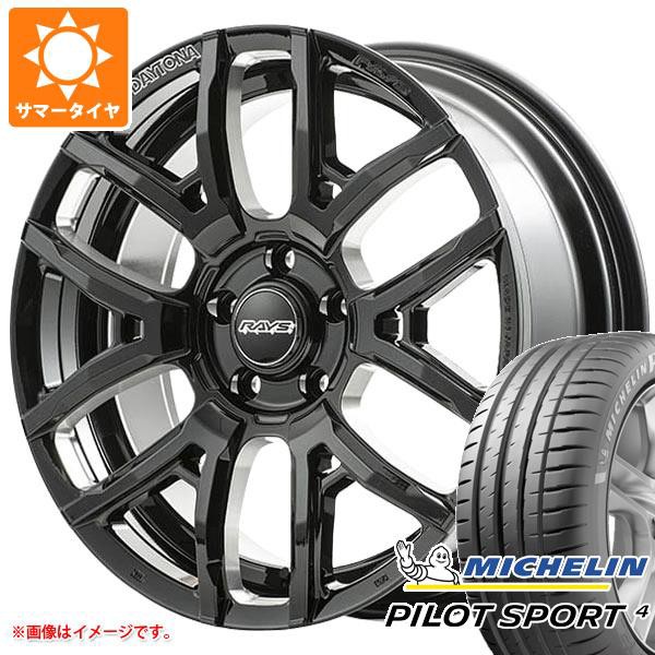 サマータイヤ 225/50R18 (99Y) XL ミシュラン パイロットスポーツ4 レイズ デイトナ F6 ドライブ 7.5-18 タイヤホイール4本セット