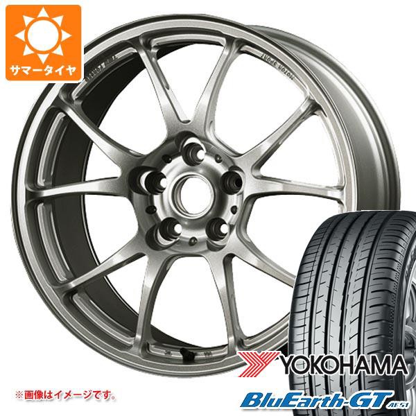 サマータイヤ 215/55R17 98W XL ヨコハマ ブルーアースGT AE51 TWS モータースポーツ T66-F 7.5-17 タイヤホイール4本セット