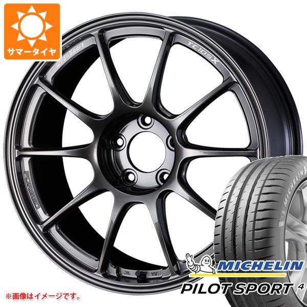 サマータイヤ 225/50R18 (99Y) XL ミシュラン パイロットスポーツ4 ウェッズスポーツ TC105X フォージド 8.5-18 タイヤホイール4本セット