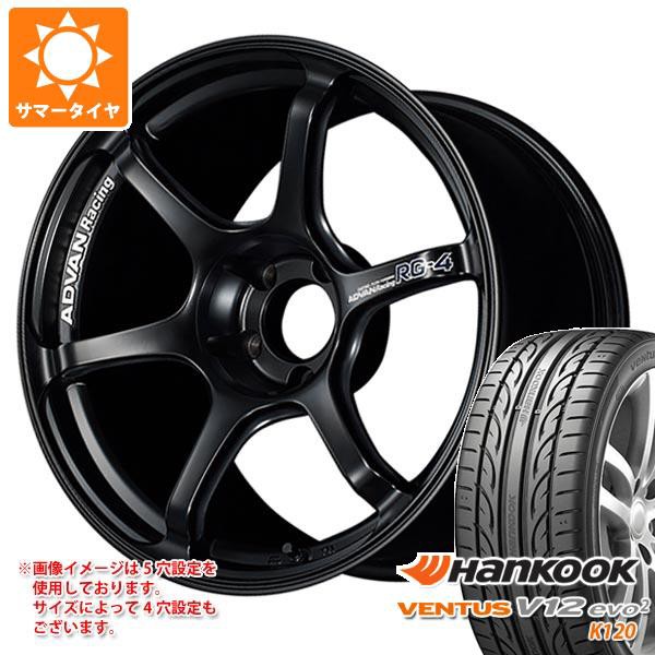 サマータイヤ 245/40R18 97Y XL ハンコック ベンタス V12evo2 K120 アドバンレーシング RG-4 8.5-18 タイヤホイール4本セット