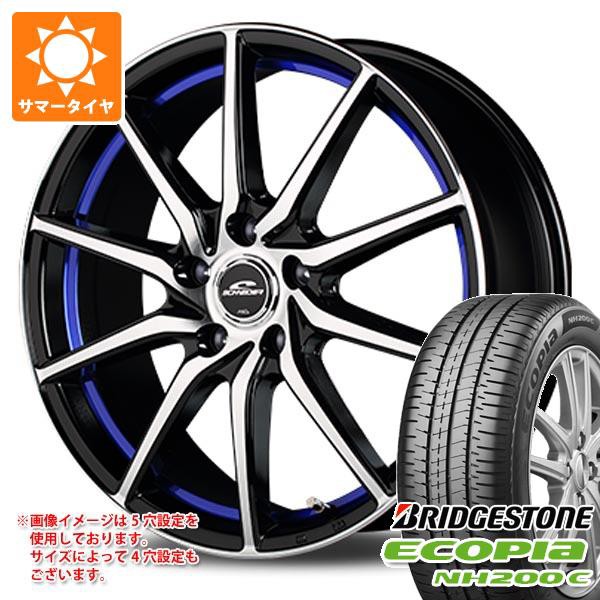 サマータイヤ 165/60R15 77H ブリヂストン エコピア NH200 C シュナイダー RX810 4.5-15 タイヤホイール4本セット